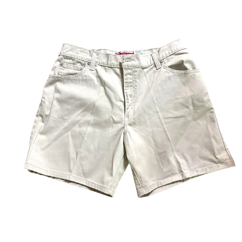 Levi's Cream Jean Shorts Versatile Design